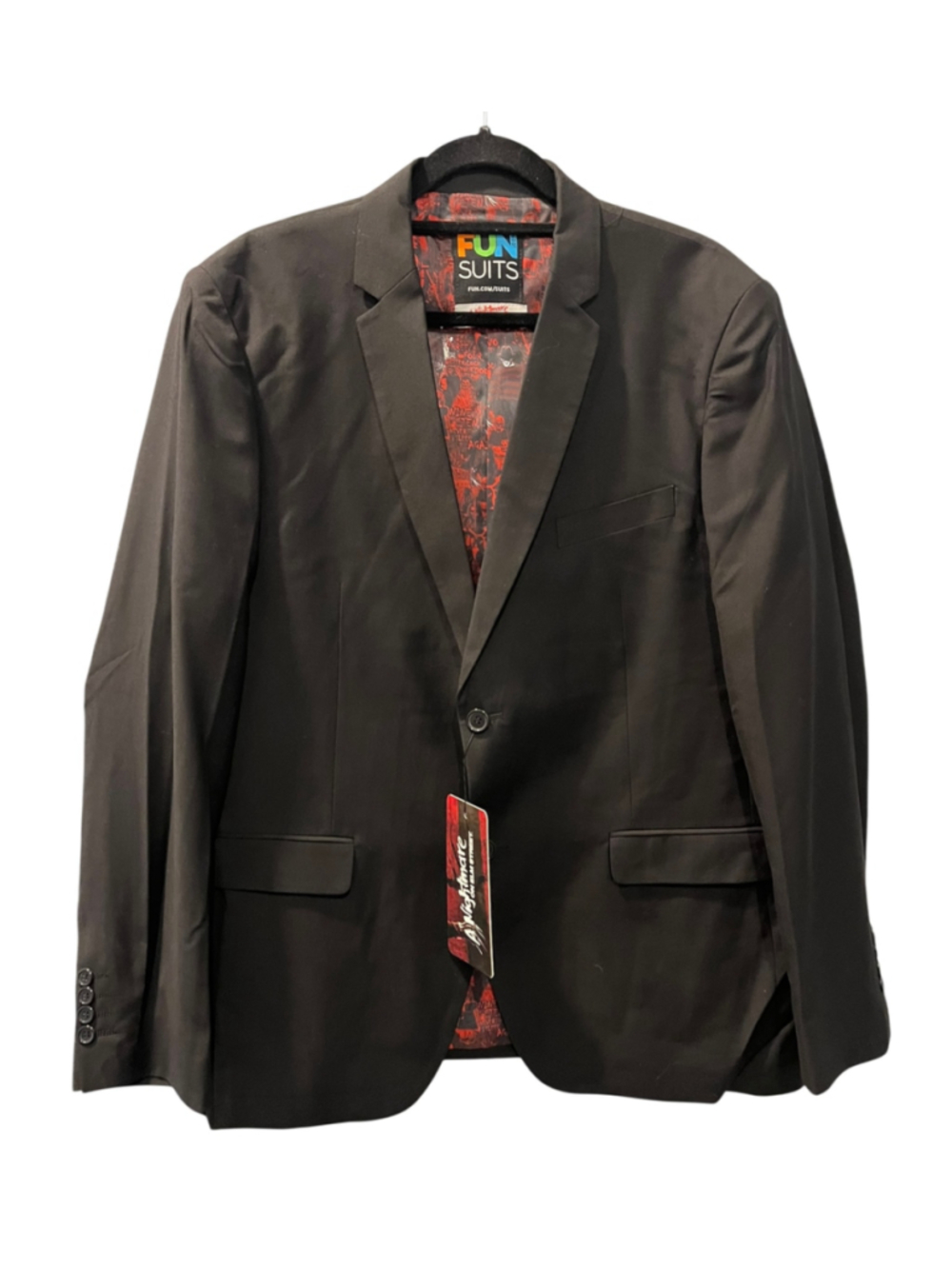 FUN Suits Nightmare on Elm Street Freddy Kreuger Men's Blazer Jacket NWT 48 R